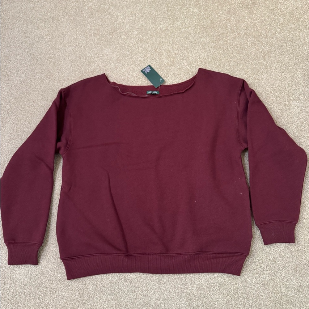 Women's Burgundy Sweatshirt